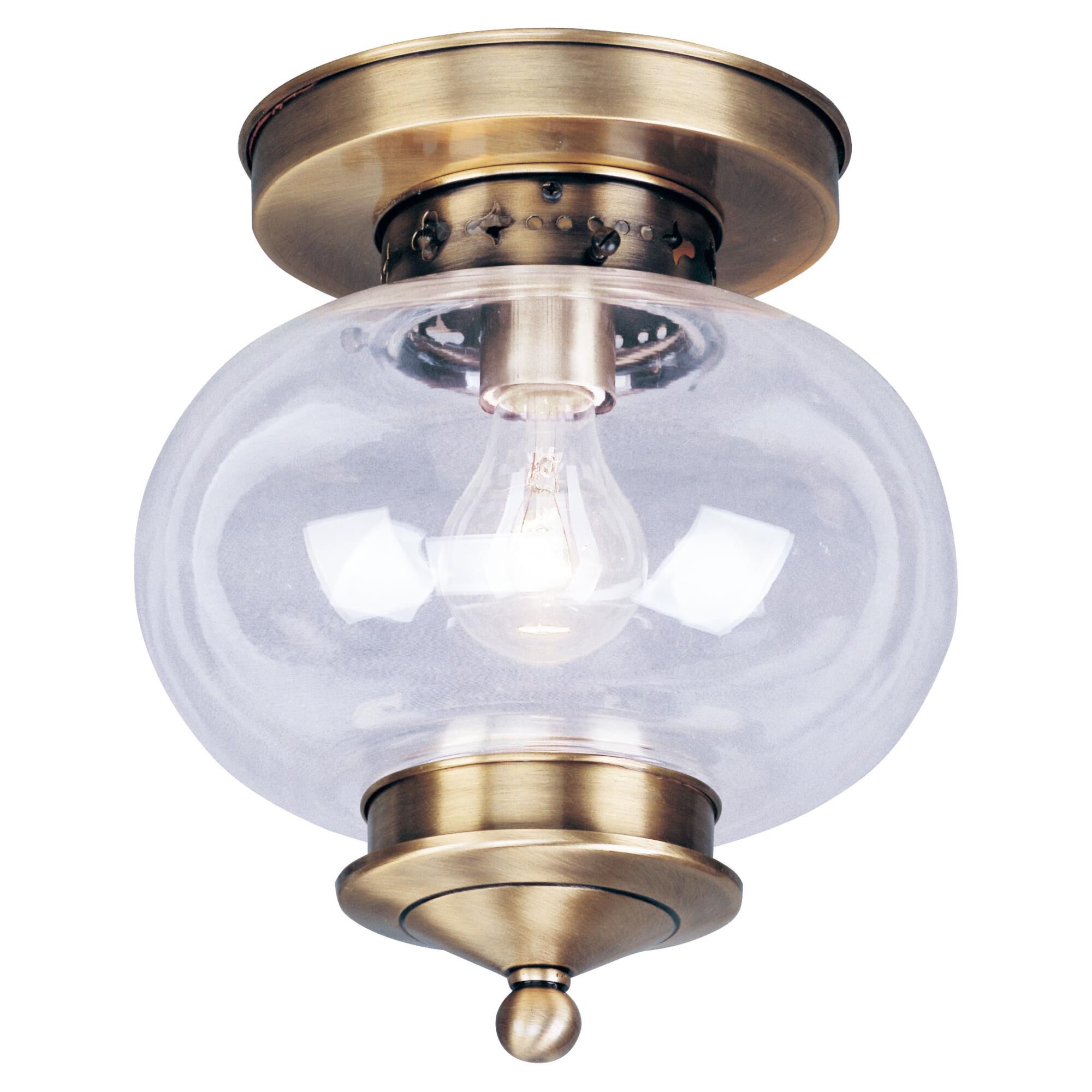 Harbor 10 Inch 1 Light Semi Flush Mount by Livex Lighting